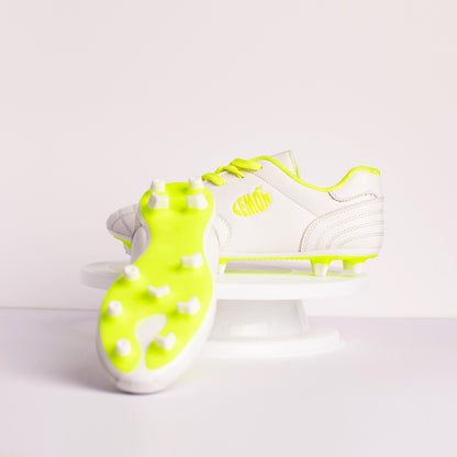Lemon Series 1 Football Boots (With Laces) - White-Fluorescent