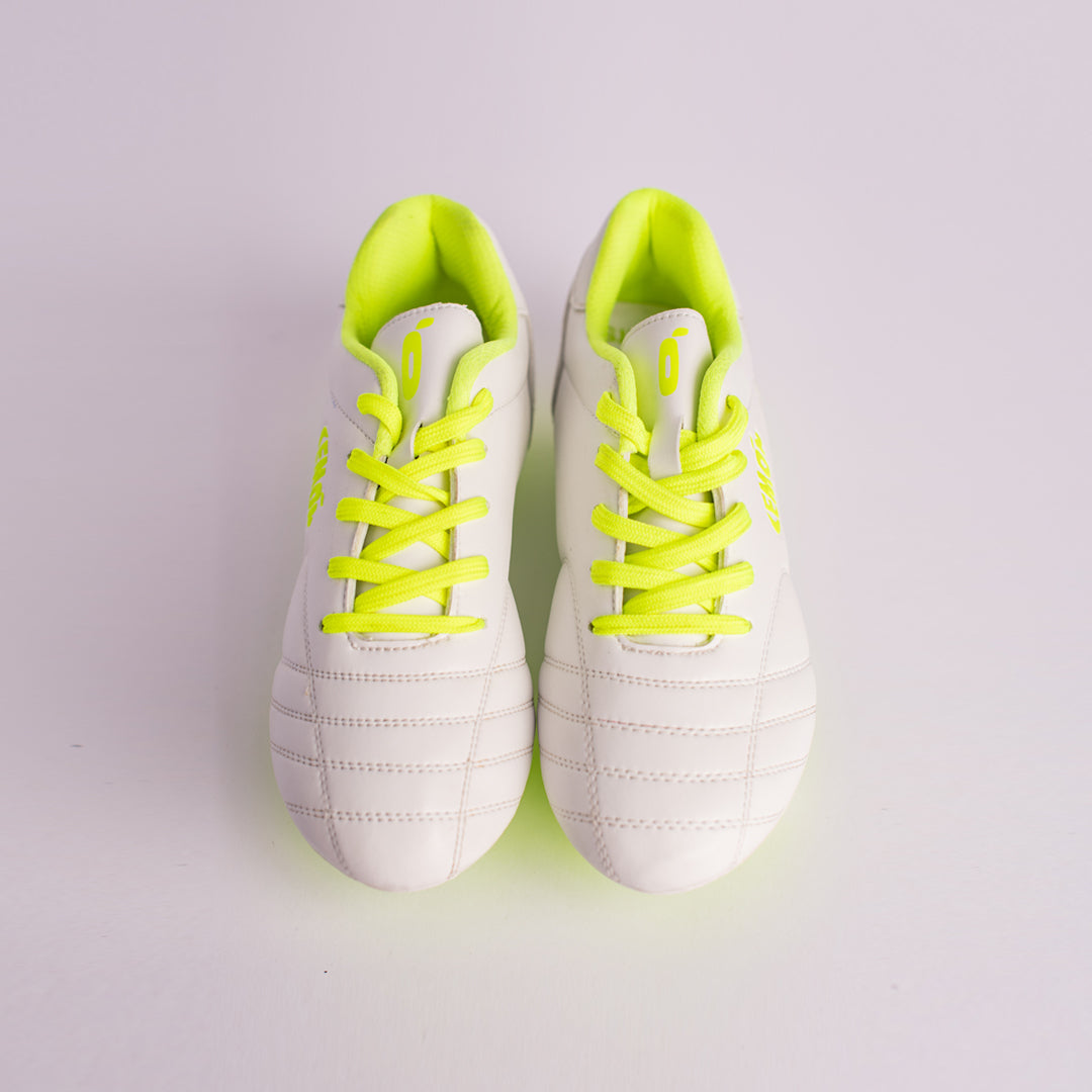 Lemon Series 1 Football Boots (With Laces) - White-Fluorescent