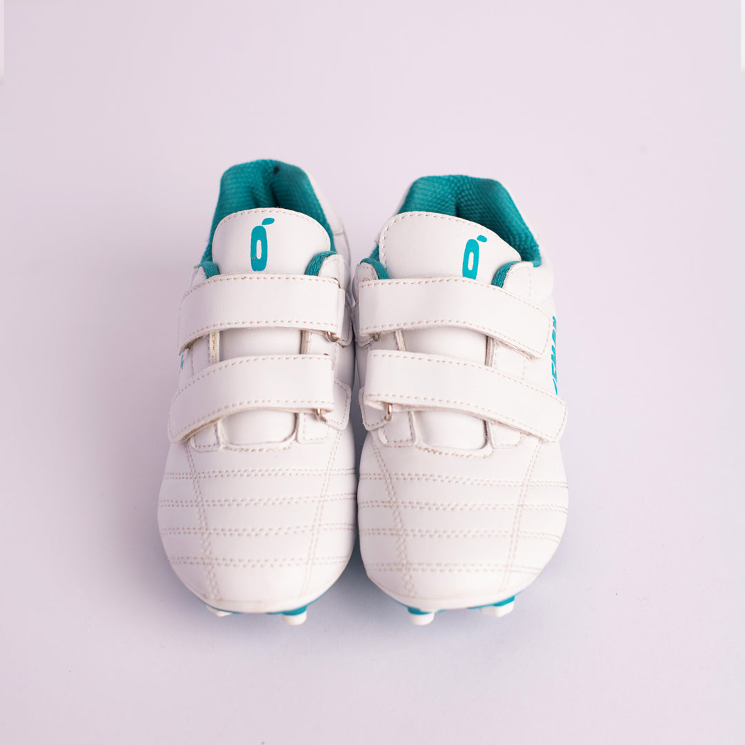 Lemon Series 1 | Football Boots (With Velcro) - White-Green